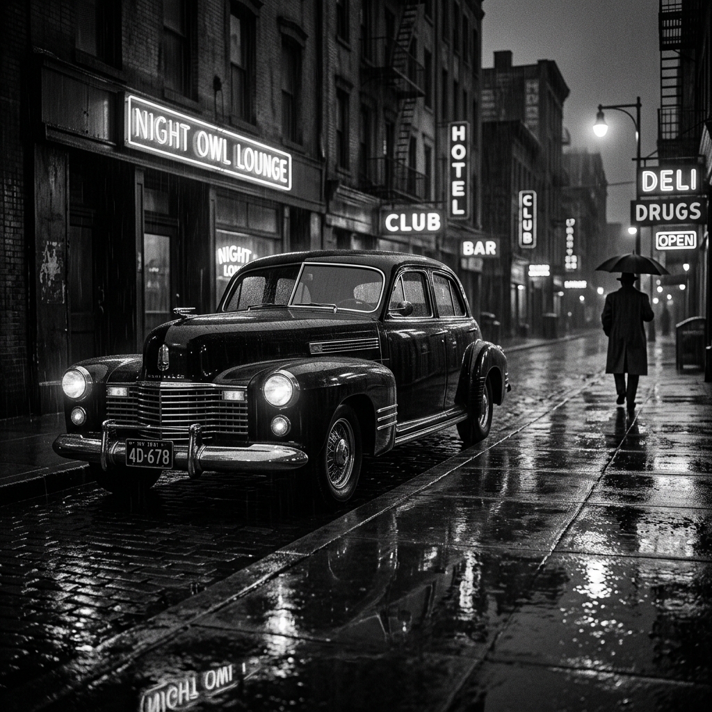 Klasik Film Noir Sinematik Drama Promptu (Siyah-Beyaz Gerilim) - Küçük Resim 3